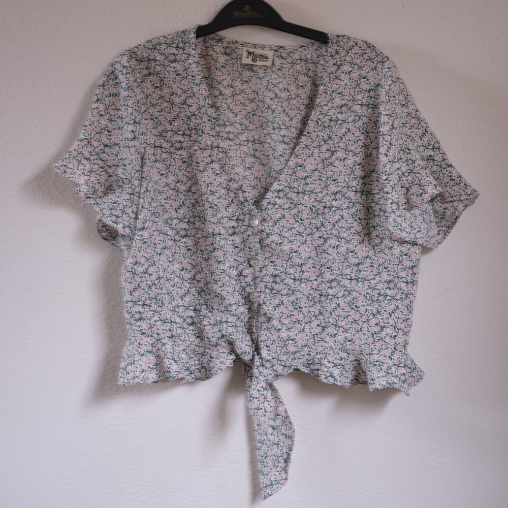 Women’s M Mumu Tie Top, Floral